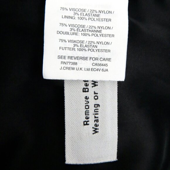 NEW! J.Crew Going-out Blazer Open Front Twill Black SZ 12 - Picture 16 of 16